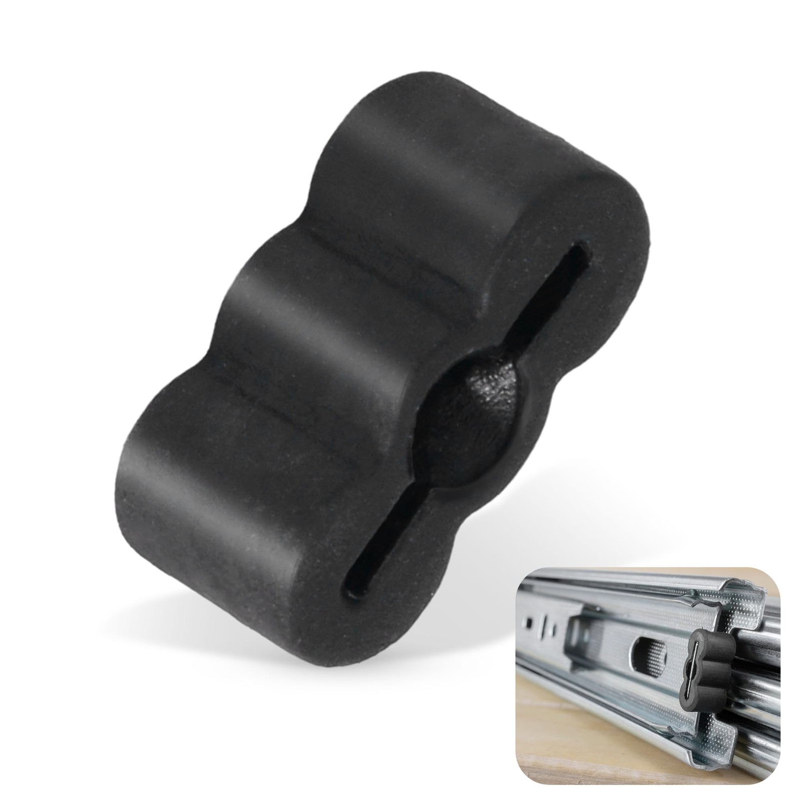 Rubber Drawer Stopper Slide Bumper 30 Pack