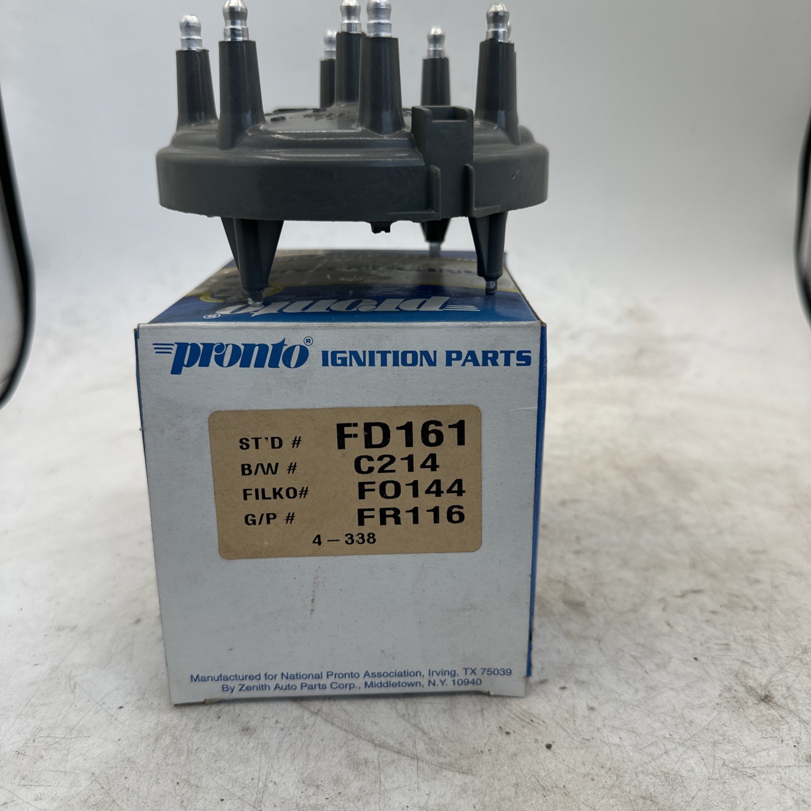 🇺🇸 NOS Pronto Ignition Parts FD-161 Distributor Cap! Free Shipping!🇺🇸