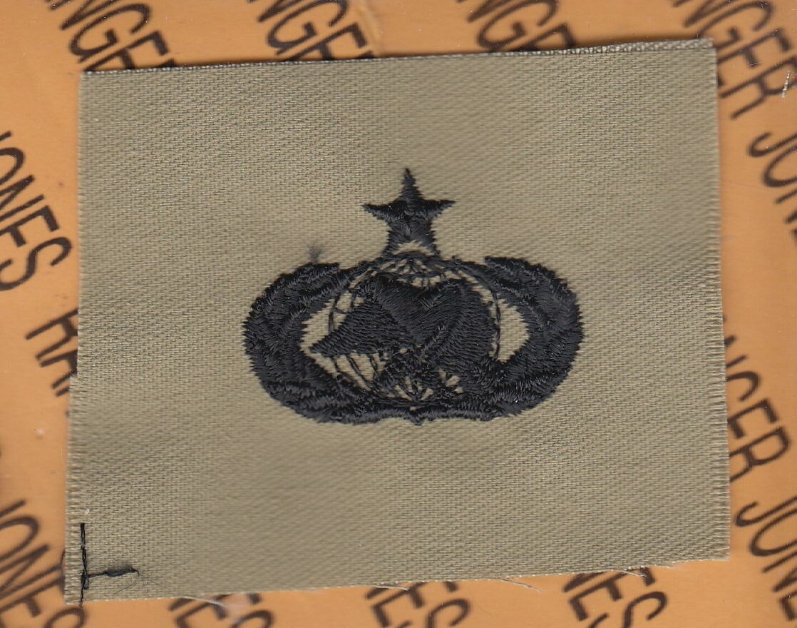 USAF Air Force Senior Logistics Qualification Desert DCU badge patch