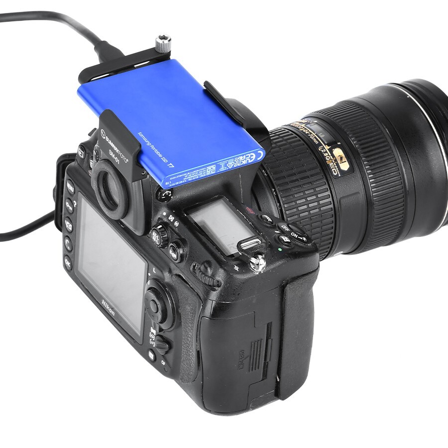 SUNWAYFOTO Mount Bracket Holder for Samsung T5 SSD,Compatible with Camera Cage
