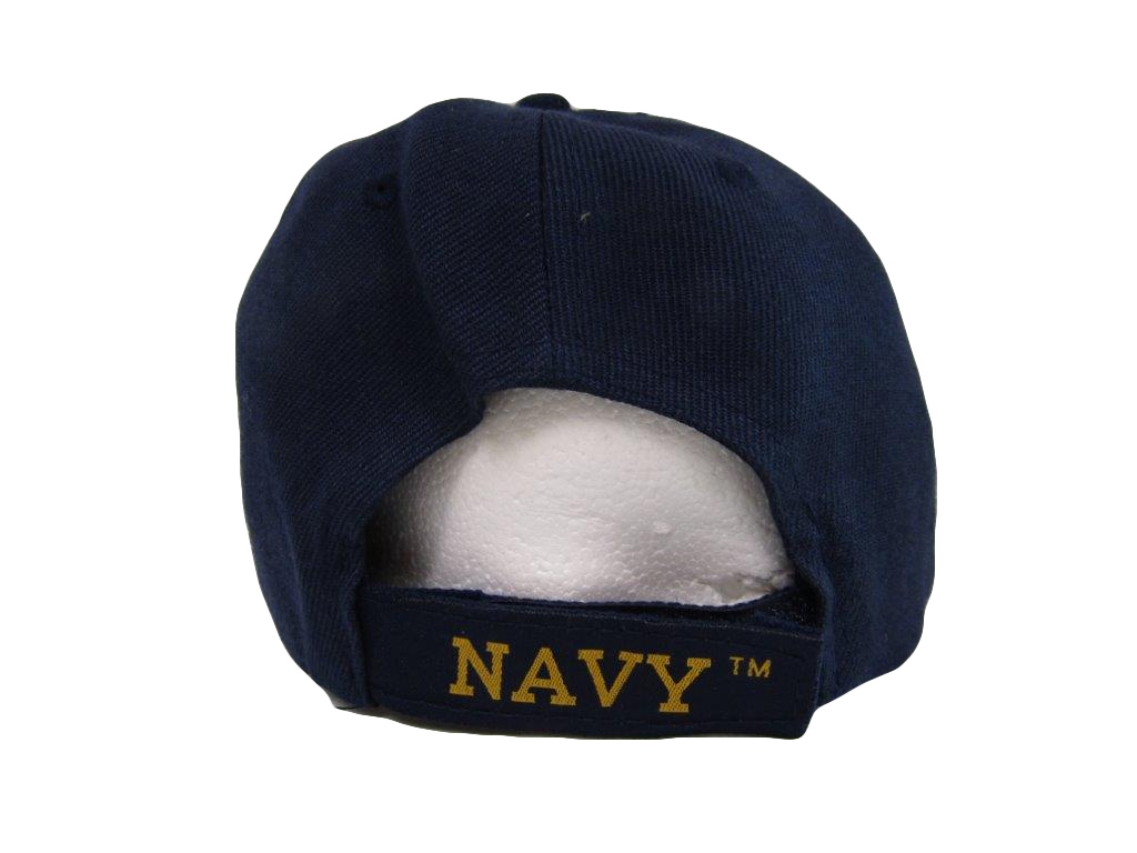 U.S. NAVY DISABLED VETERAN PROUDLY SERVED Military Ball Cap - BLUE