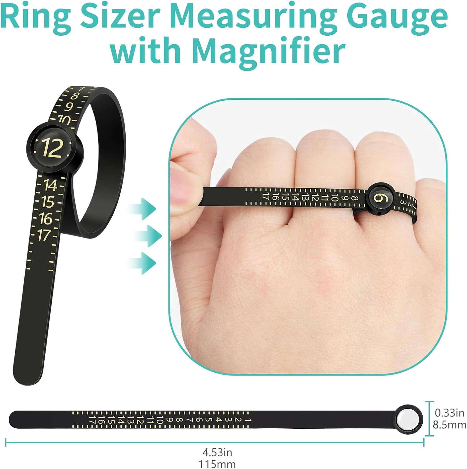 8 Sizes Ring Sizer Adjuster, Invisible Ring Guards for Women & Men, Ring Resizer