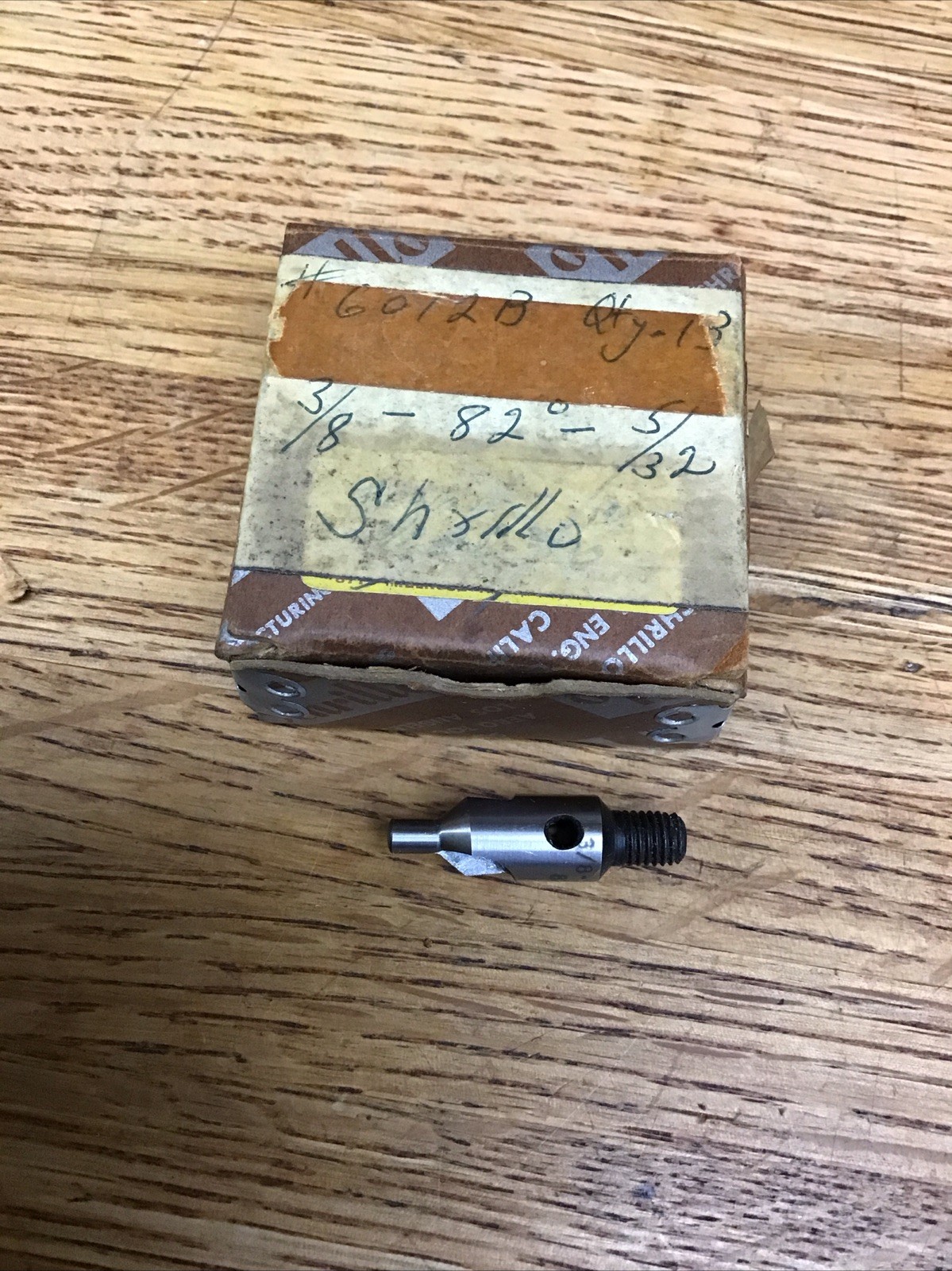 (1) Threaded Shank Stop Countersink 3/8" 82°  5/32” Schrillo Cat#6012-B