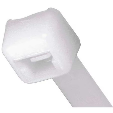 Panduit Plt1m-M Cable Tie, 4 In L, 4 In Max Bundle Dia., Natural, Nylon 6/6, 18