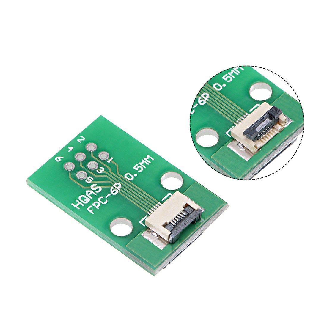 FFC FPC 6 Pin 0.5mm 1mm Pitch to DIP 2.0mm PCB Converter Extend Adapter,1pcs