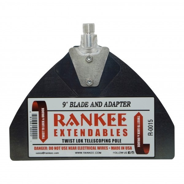 Rankee 9" Blue Steel Wipedown Knife & Adapter