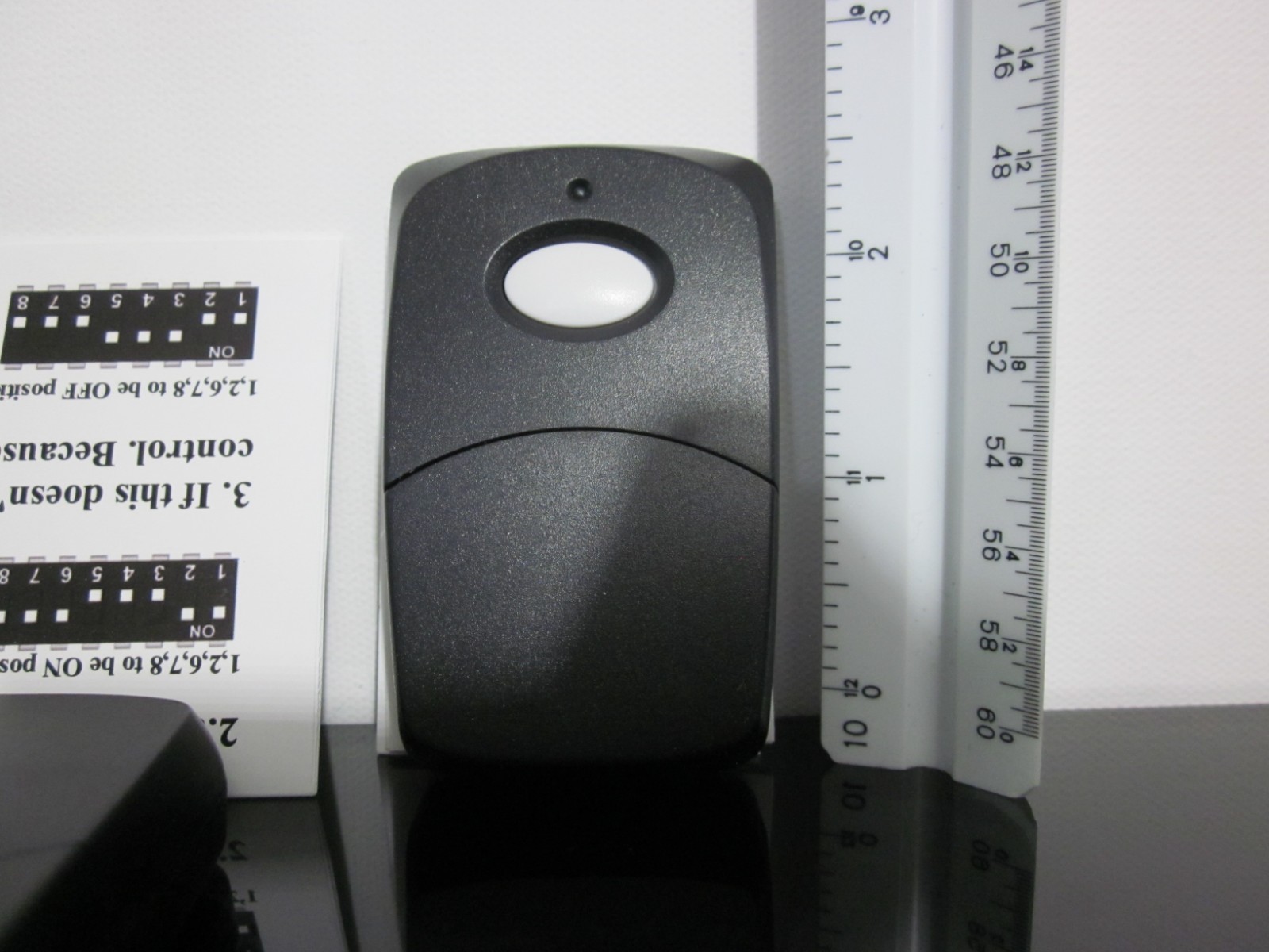 Kingdder 3 Pcs Garage Door Remote Black Replacement (g