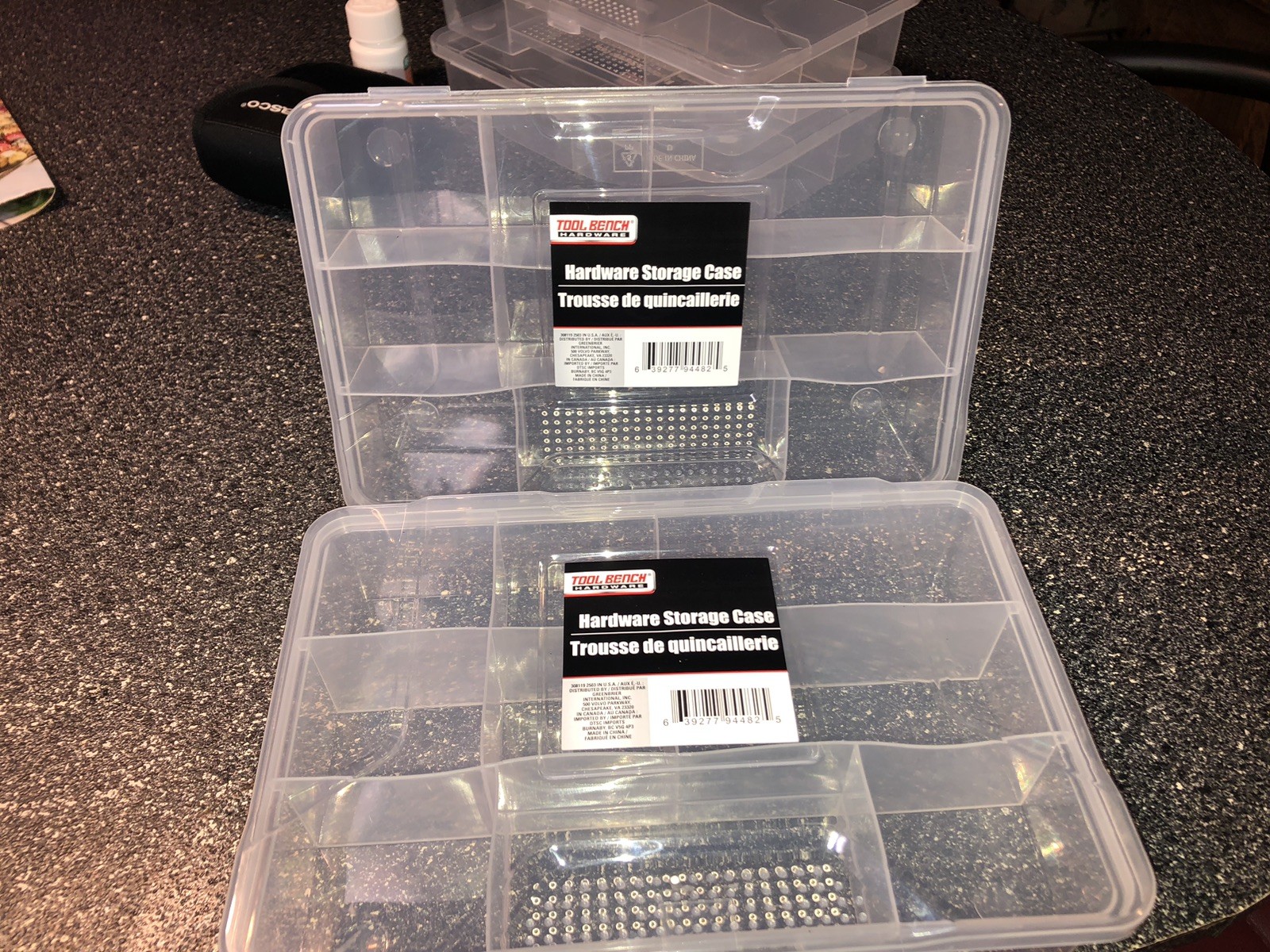 Craft Organizer Plastic Set Of 2- 9” X6”x2”