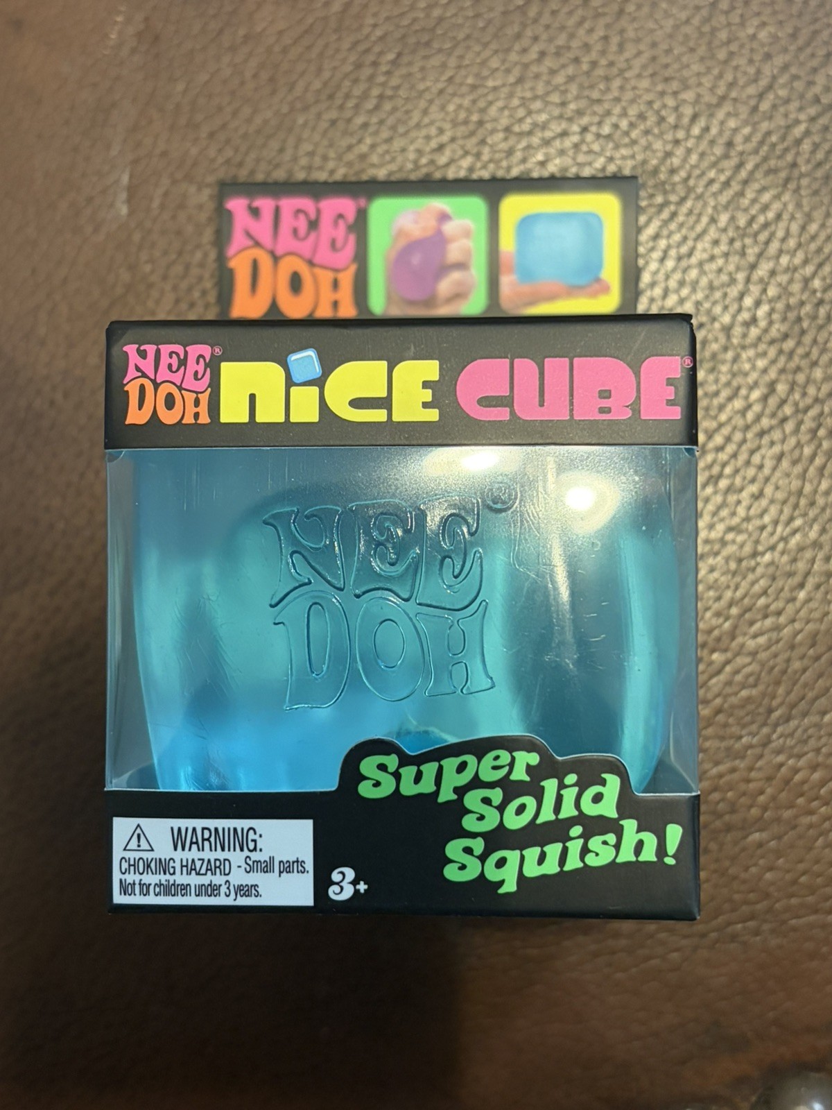 Nee Doh Nice Cube - Super Solid Squish! (Blue) - Brand New/Factory Sealed!