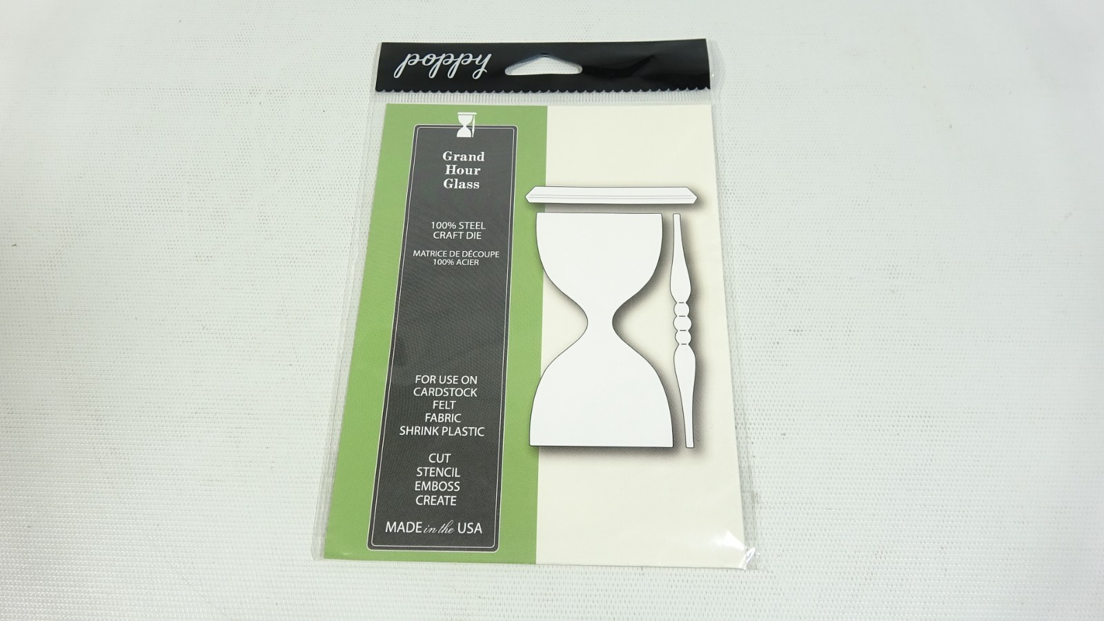 2016 Poppystamps Steel Craft Die Grand Hour Glass 1527