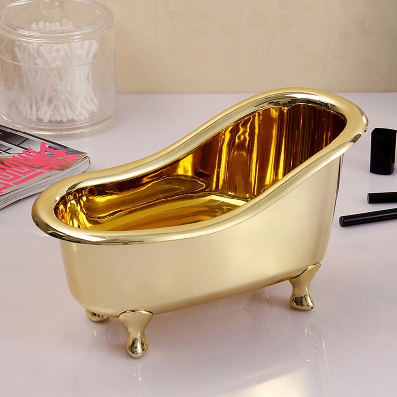 Modern Style Desktop Makeup Organizer Box for Creative Storage Bin with Smooth E