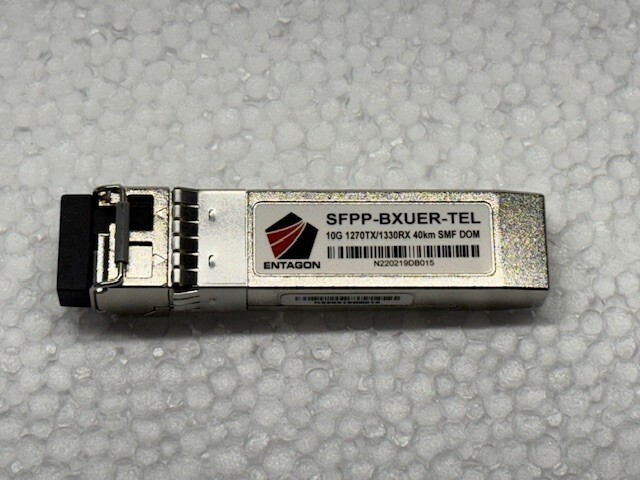 Entagon SFPP-BXUER-TEL 10G 1270TX/1330RX  40km SMF DOM NEW