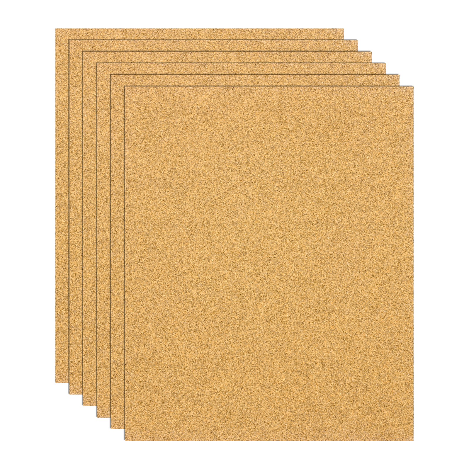 6 Pack 4.5" x 5.5" Sandpaper, 60 Grit Sand Paper for Wood Furniture Floor
