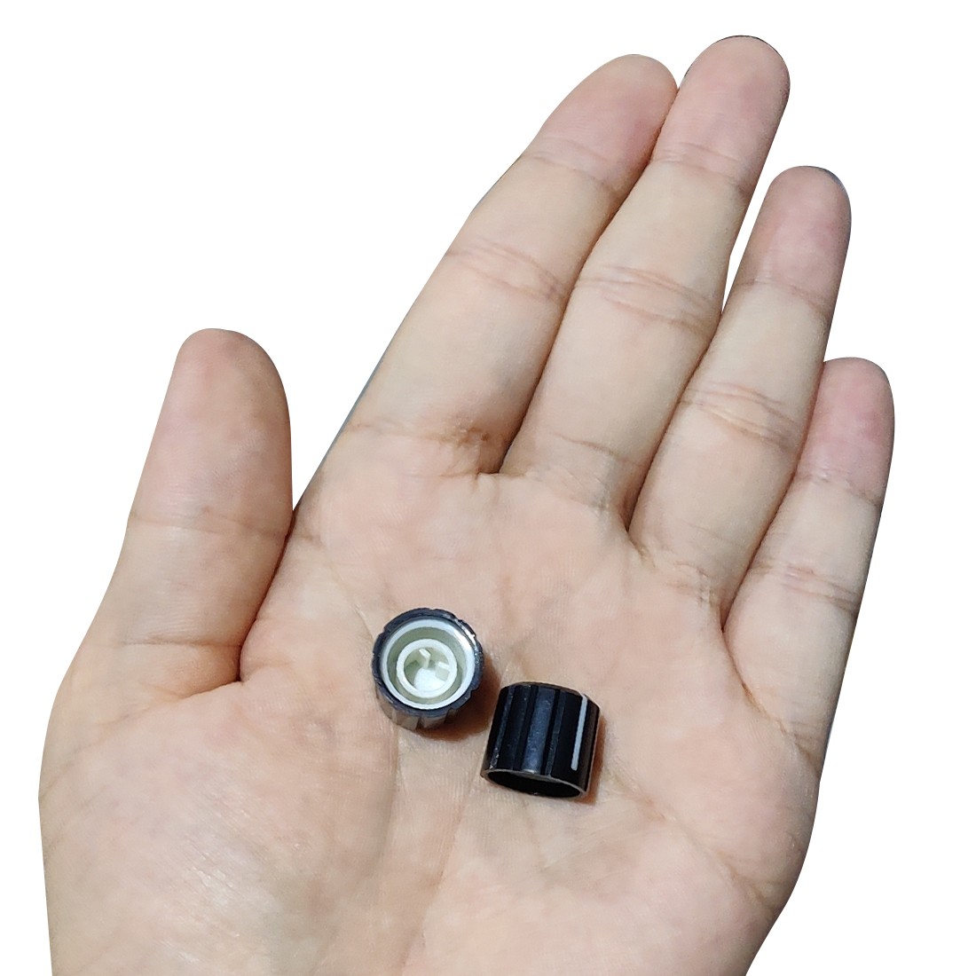 5pcs D type 6mm Potentiometer Control Knobs For Guitar Volume Tone Knobs Black
