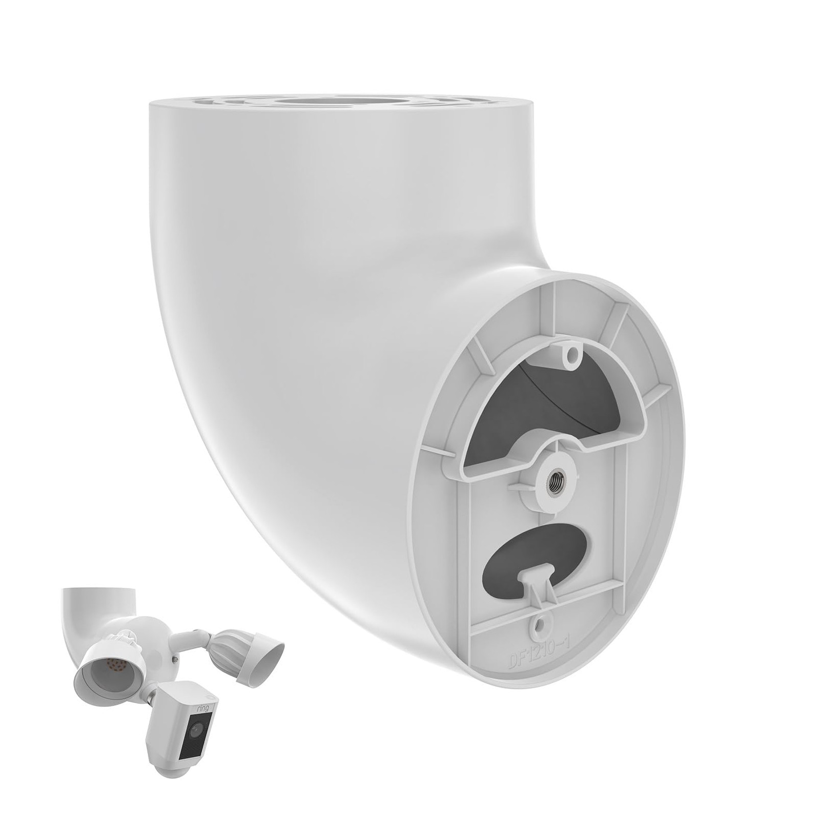 OkeMeeo Eave Mount for Ring Floodlight Cam Wired Plus/Pro, Smart White