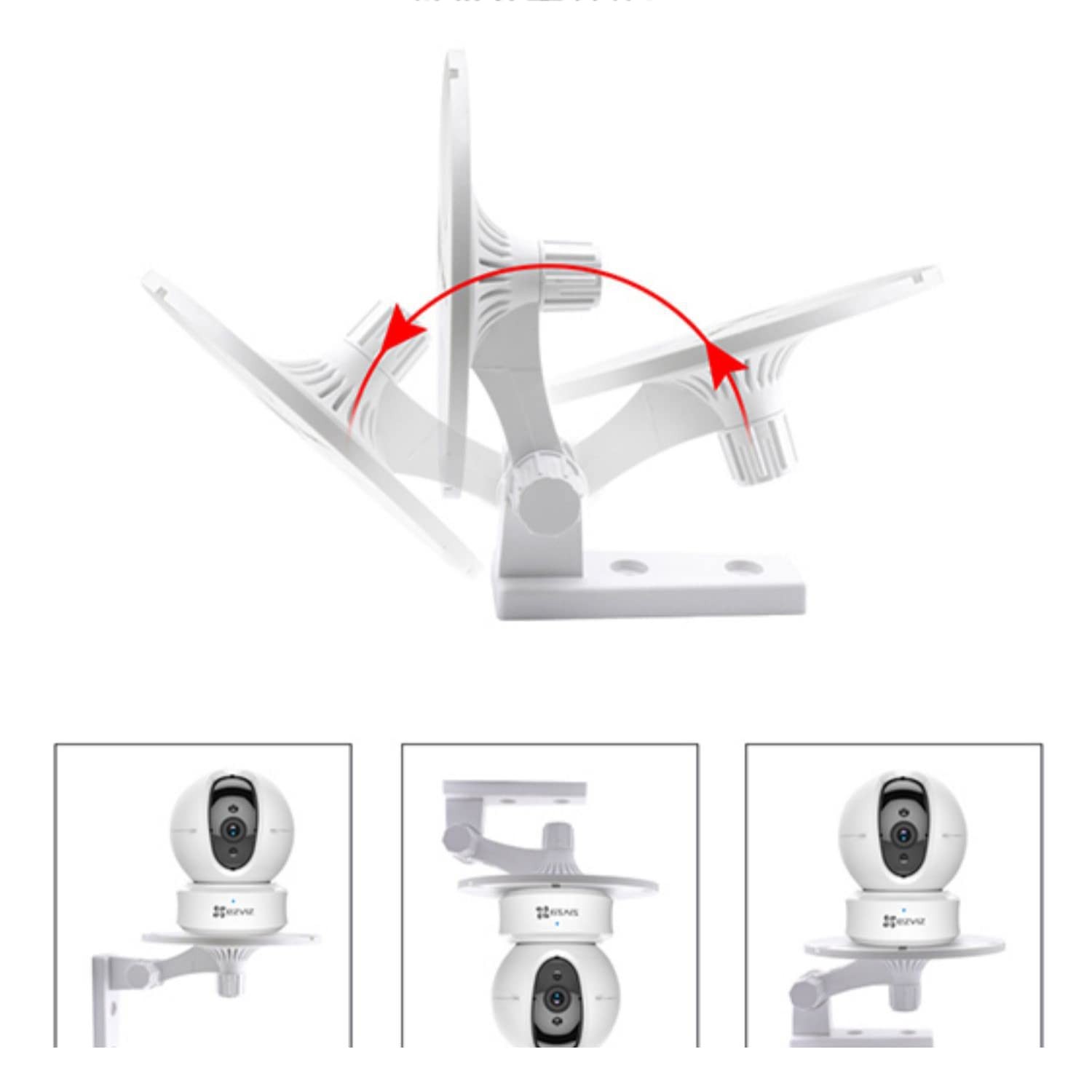 ThtRht 2 Pack Dome Camera Wall Mount L-Type Stand Cam Bracket Ceiling...