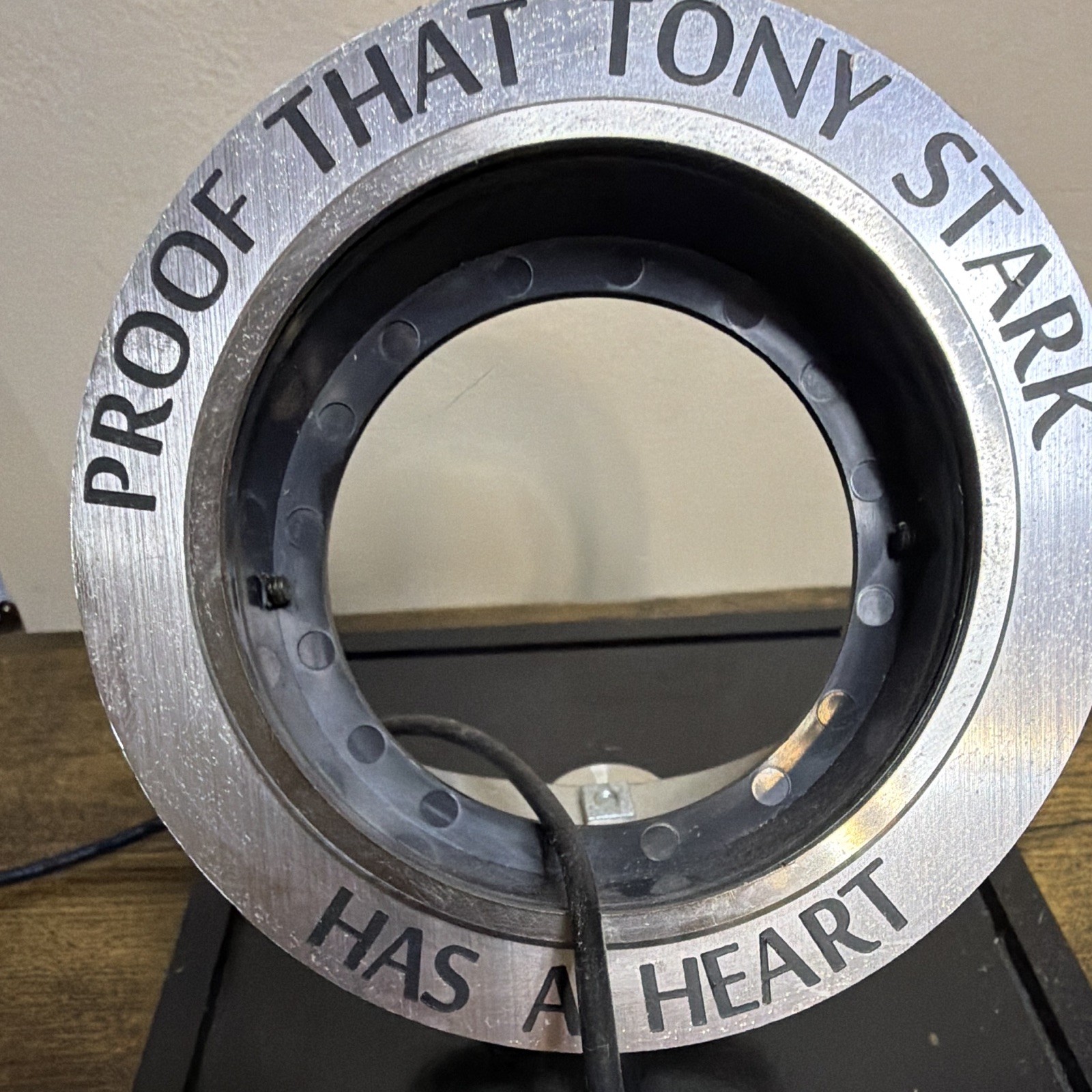 "Proof That Tony Stark Has A Heart" Arc Reactor Display Prop Reproduction
