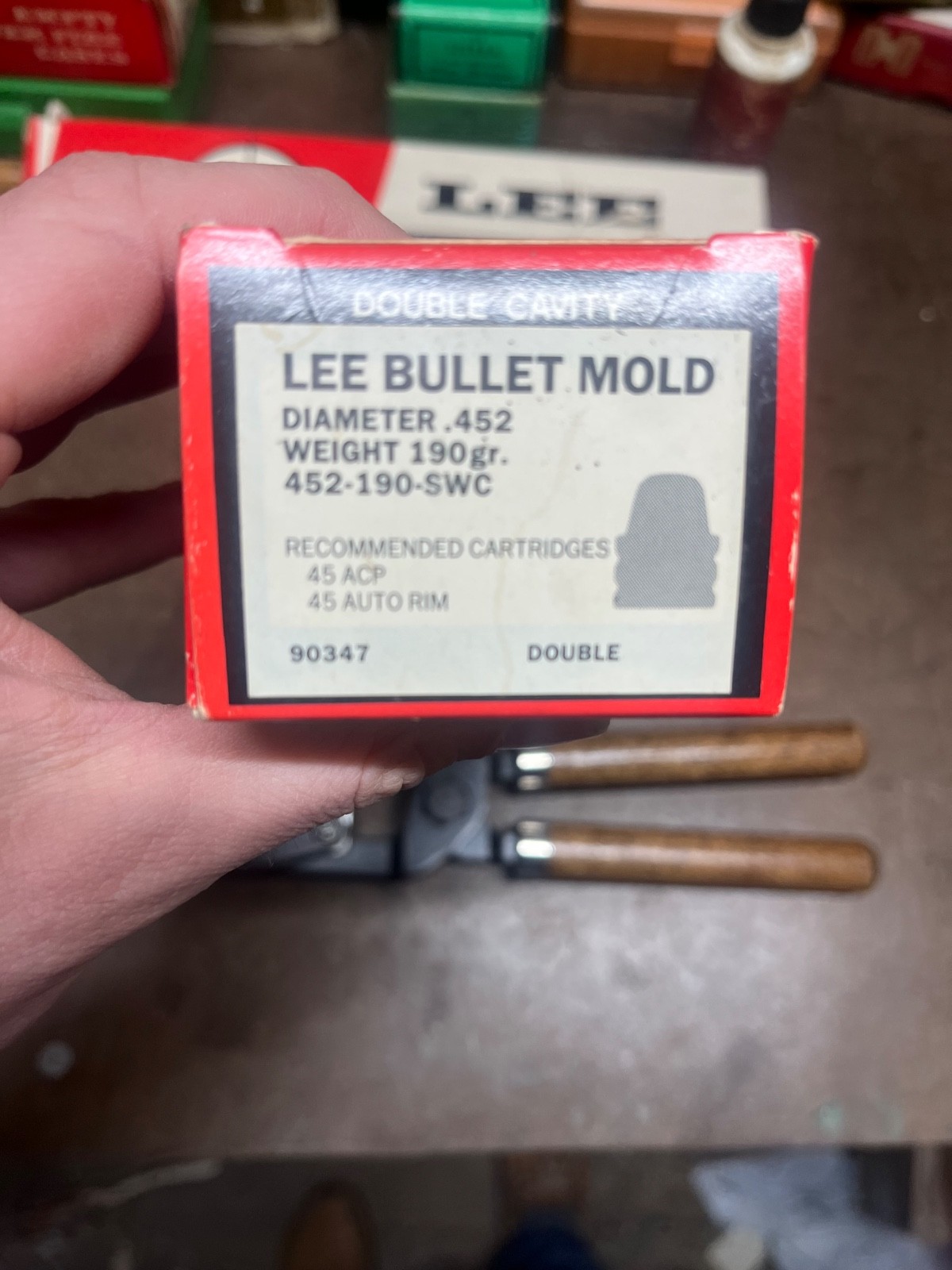 Lee Precision 45 cal .452 bullet mold lot and sizing die