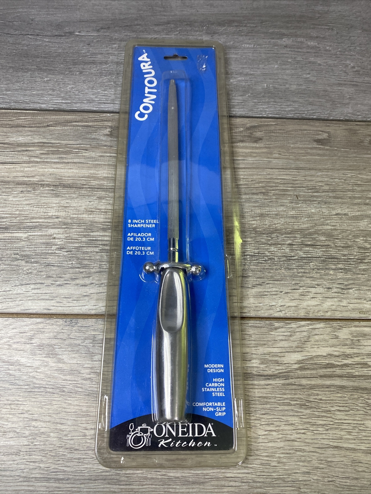 Oneida Contoura Knife Sharpener 8-in Steel New In Package