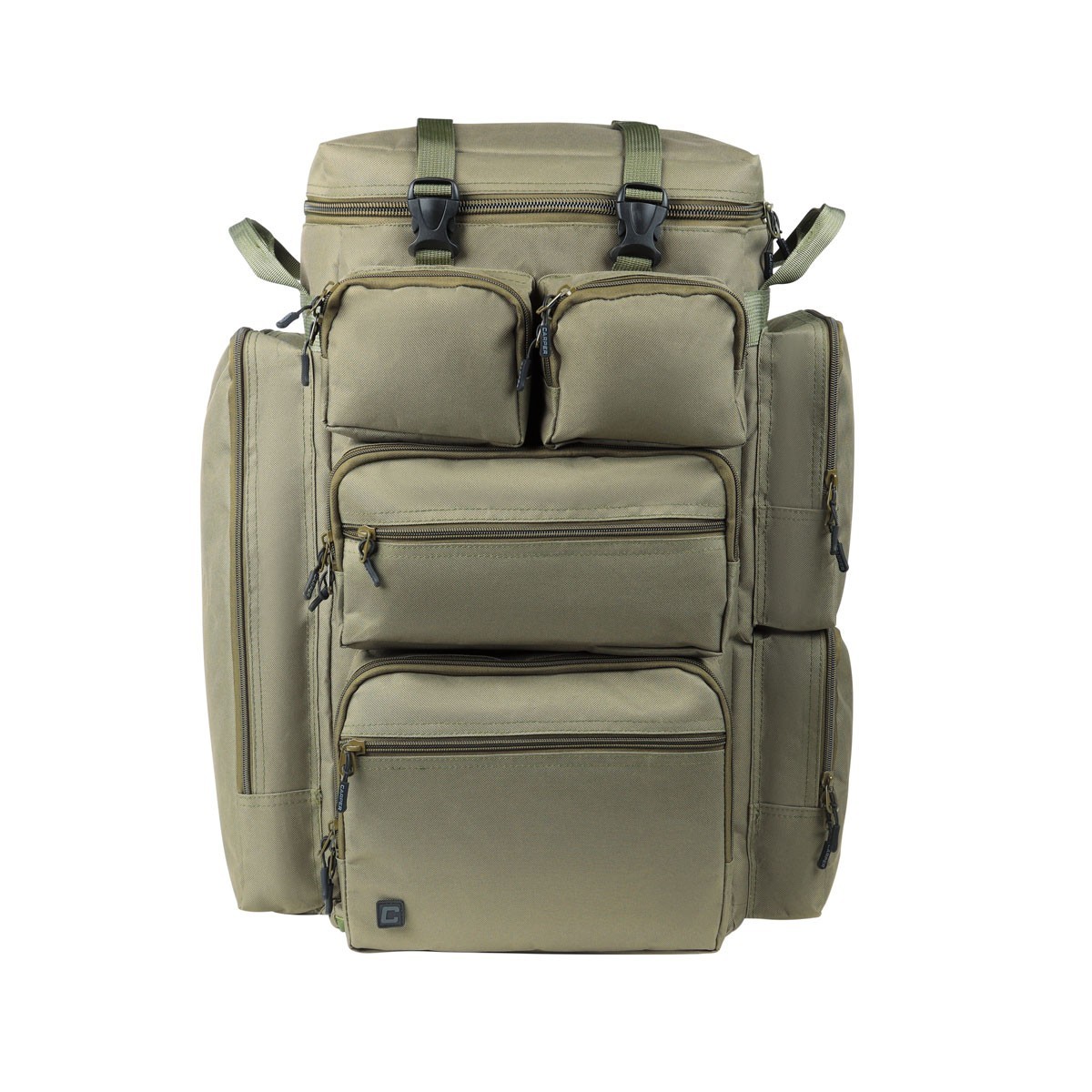 Carp Fishing Rucksack Green 75 Litre Luggage Tackle 8 Pockets - Carper Tackle