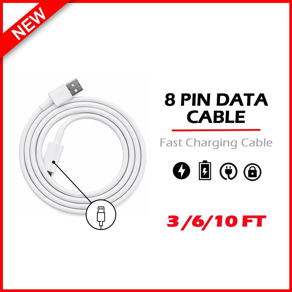 iPhone to USB Charger Cable Charging Cord LOT for iPhone 14 13 Pro Max 12 11 X 8