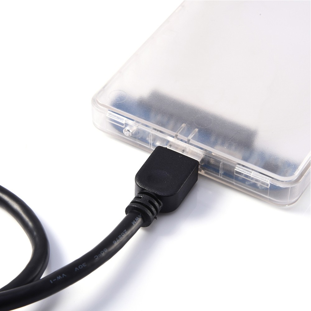Ssd Hard Drive Enclosure to Usb Adapter Transparent External Case Disk