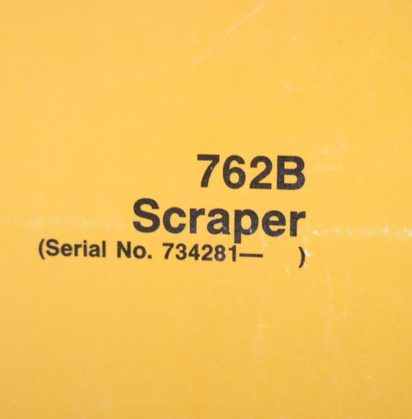 JOHN DEERE 762B PAN SCRAPER Owner Operation Maintenance Manual guide operator