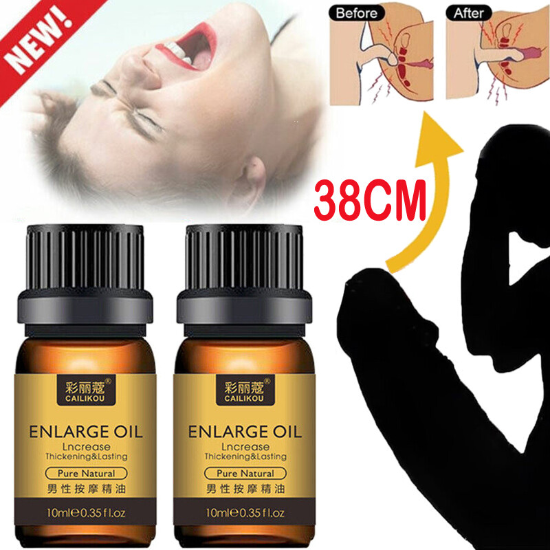 Men's Natural Enlarger Oil Stay Hard Big Thick Growth Faster Enhancement 10ML