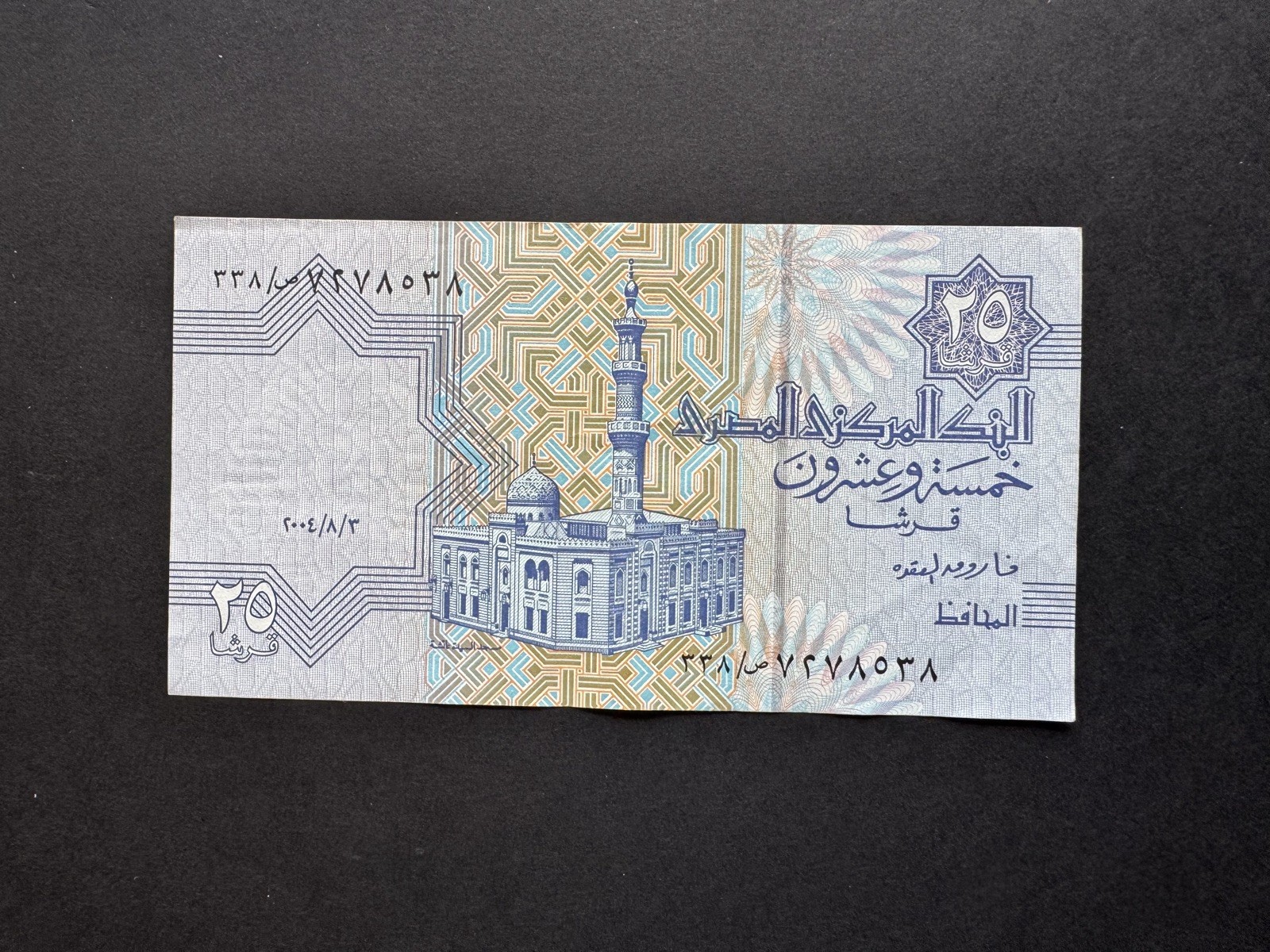 Egypt - 25 Piastres Banknote
