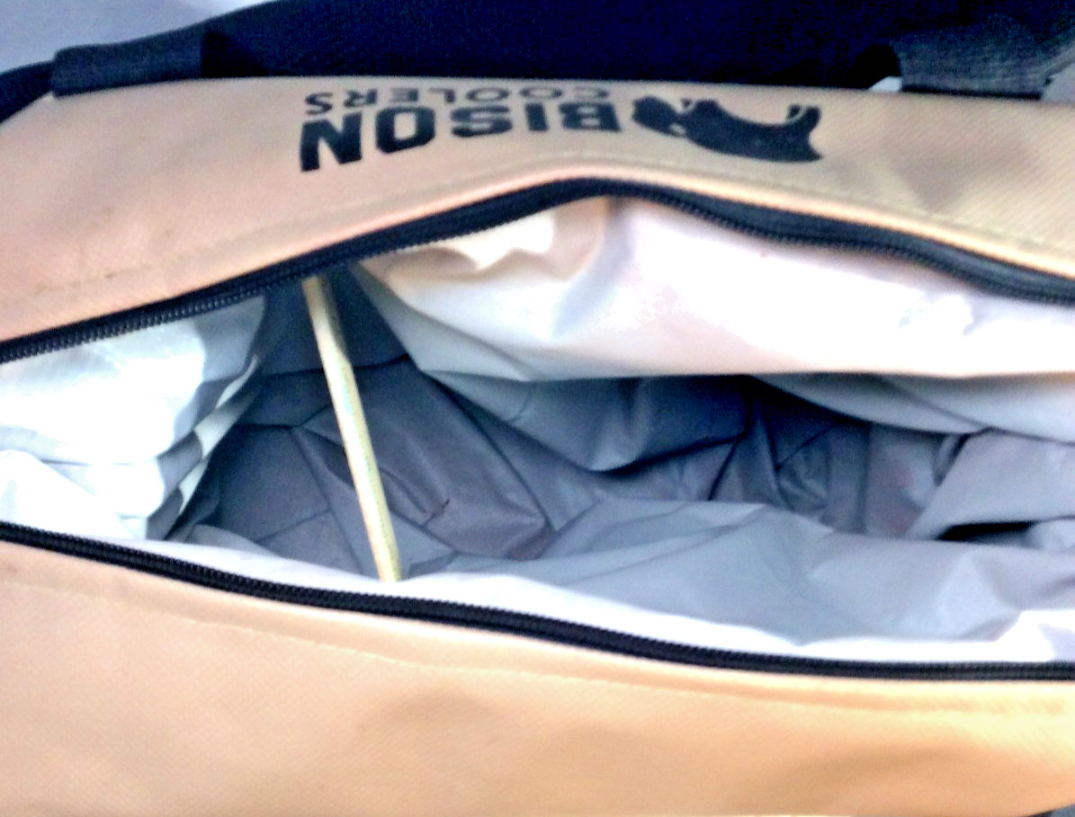 Bison Coolers - sand - 12 can softpak cooler bag - euc
