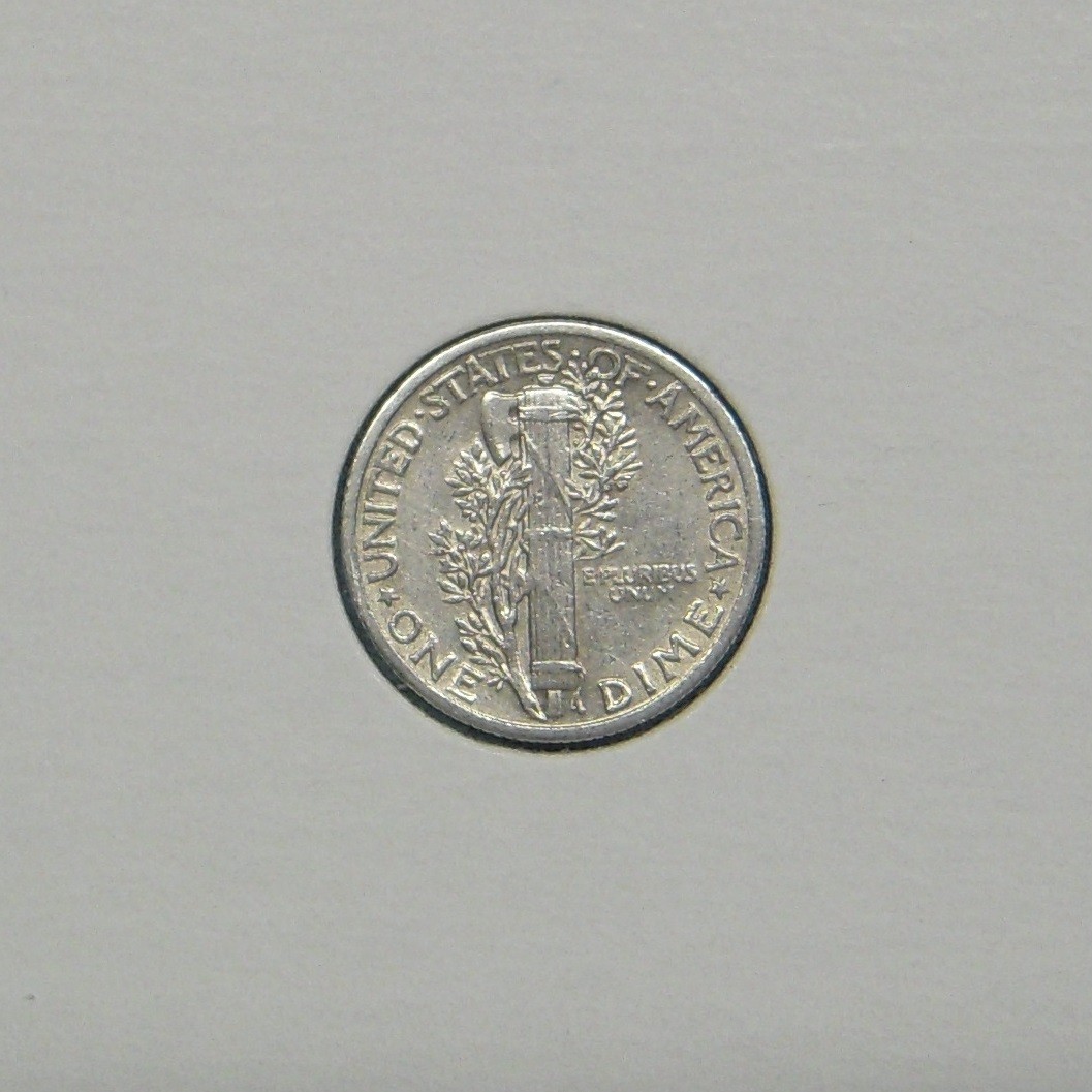 1942-P Mercury dime, 90% silver dime