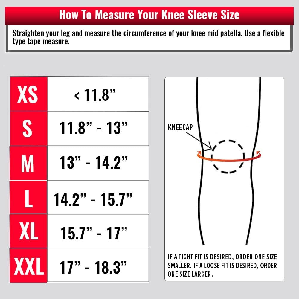 7Mm Knee Sleeves (Pair) for Weightlifting & Powerlifting (USPA, IPL, IWF & USAW