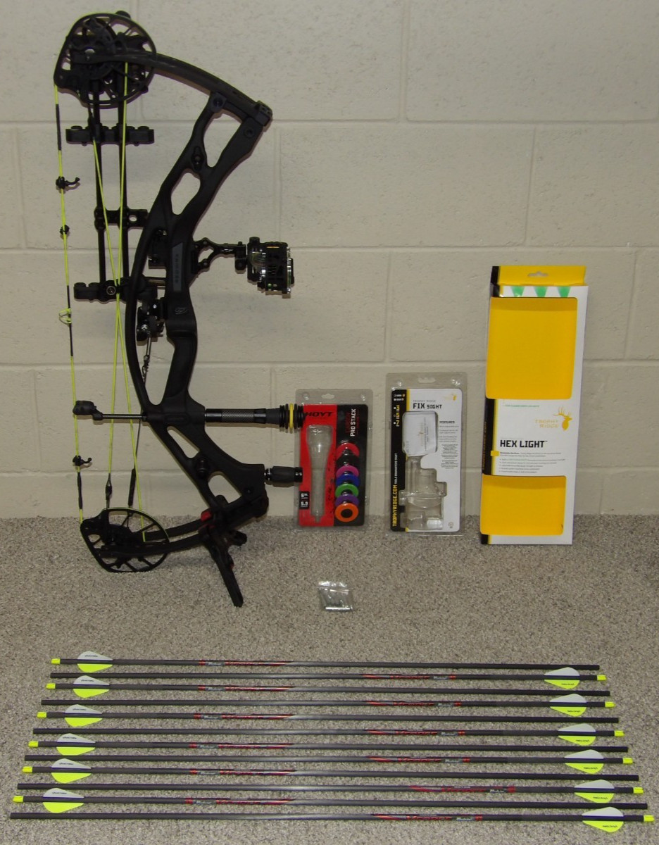 Hoyt Carbon RX-9 Bow Package- RedWrx RX9 -65 to 75 lb- Black - LEFT Handed