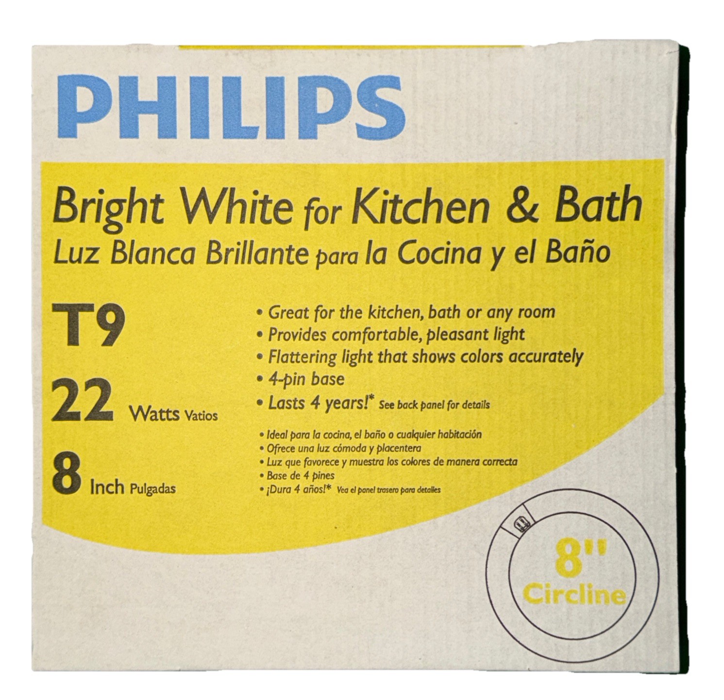 Philips 22W 8 In. Bright White T9 4-Pin Circline Fluorescent Tube Bulb