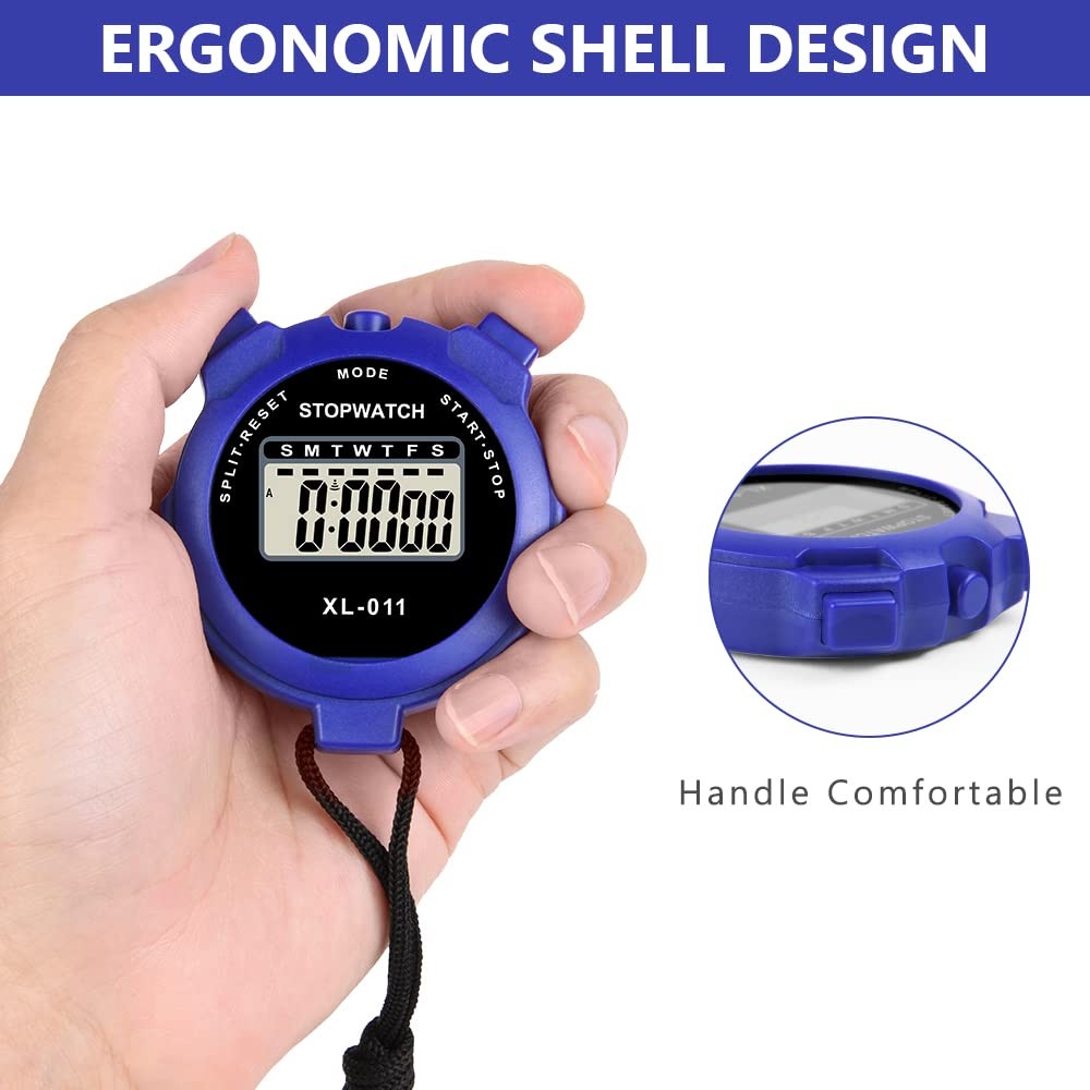 Digital Sport Timer Single Lap Split Stopwatch for Coaches Kids Training