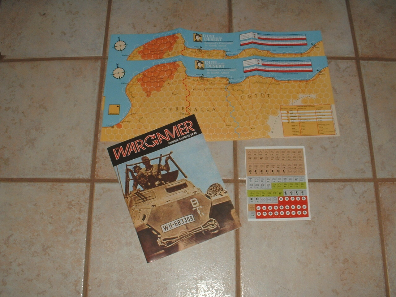 Wargamer Magazine #51 w/Duel In the Desert Game Complete & Unpunched
