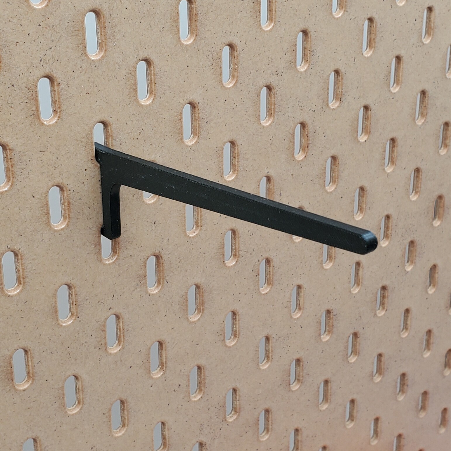10pk, Matte Black, 5" Large Spool Holder, IKEA SKADIS Pegboard Accessory