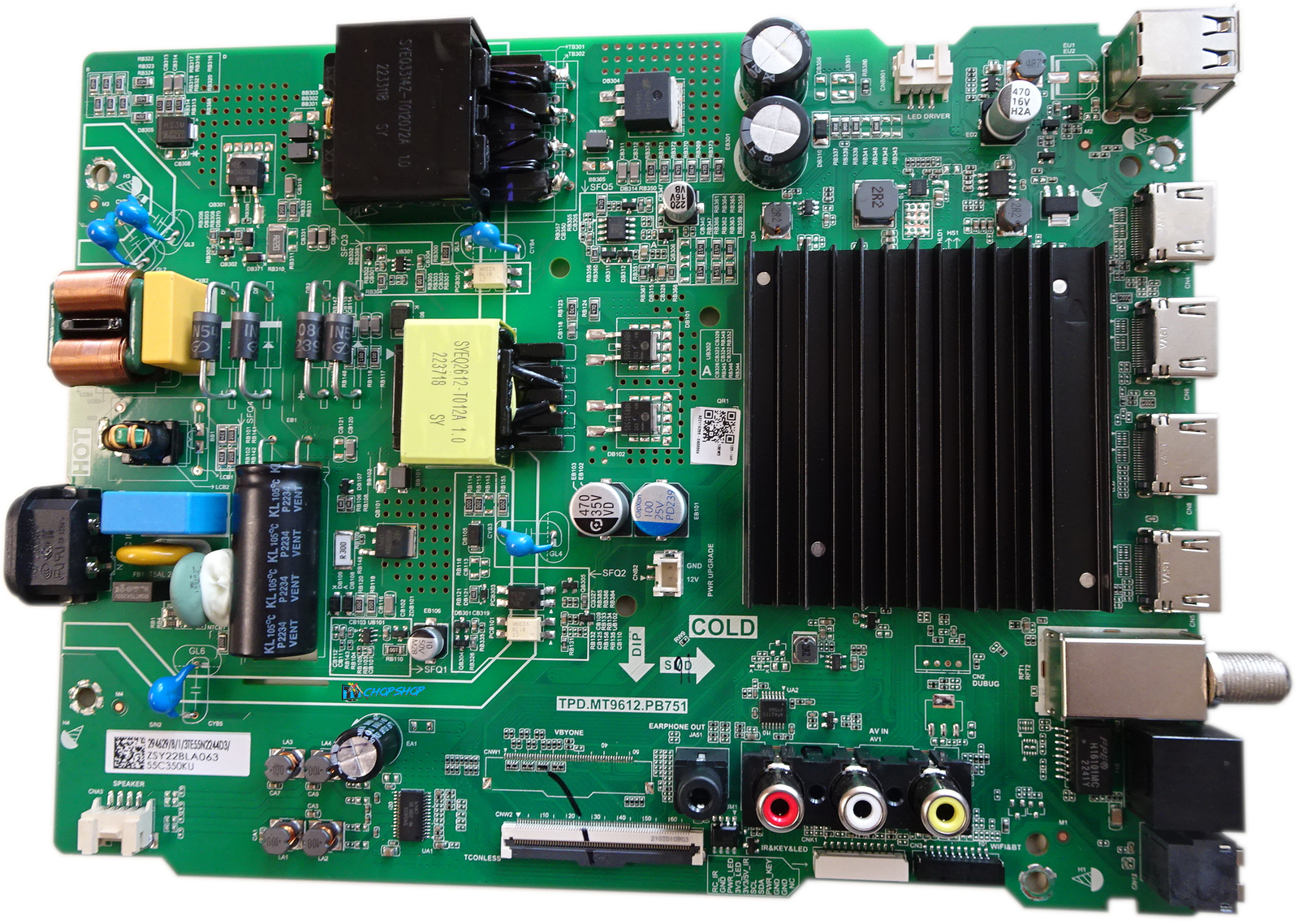 Toshiba 55C350KU Main Board 294629 (TPD.MT9612.PB751)
