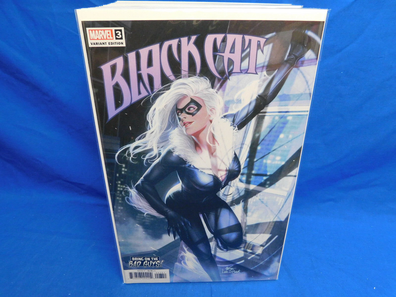Black Cat 3 Marvel Comics 2019 Inhyuk Lee Bring On The Bad Guys Variant VF/NM