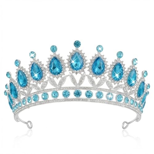 Kamirola Crystal Tiaras Princess Crown for Women, Bridal Wedding Party Headbands
