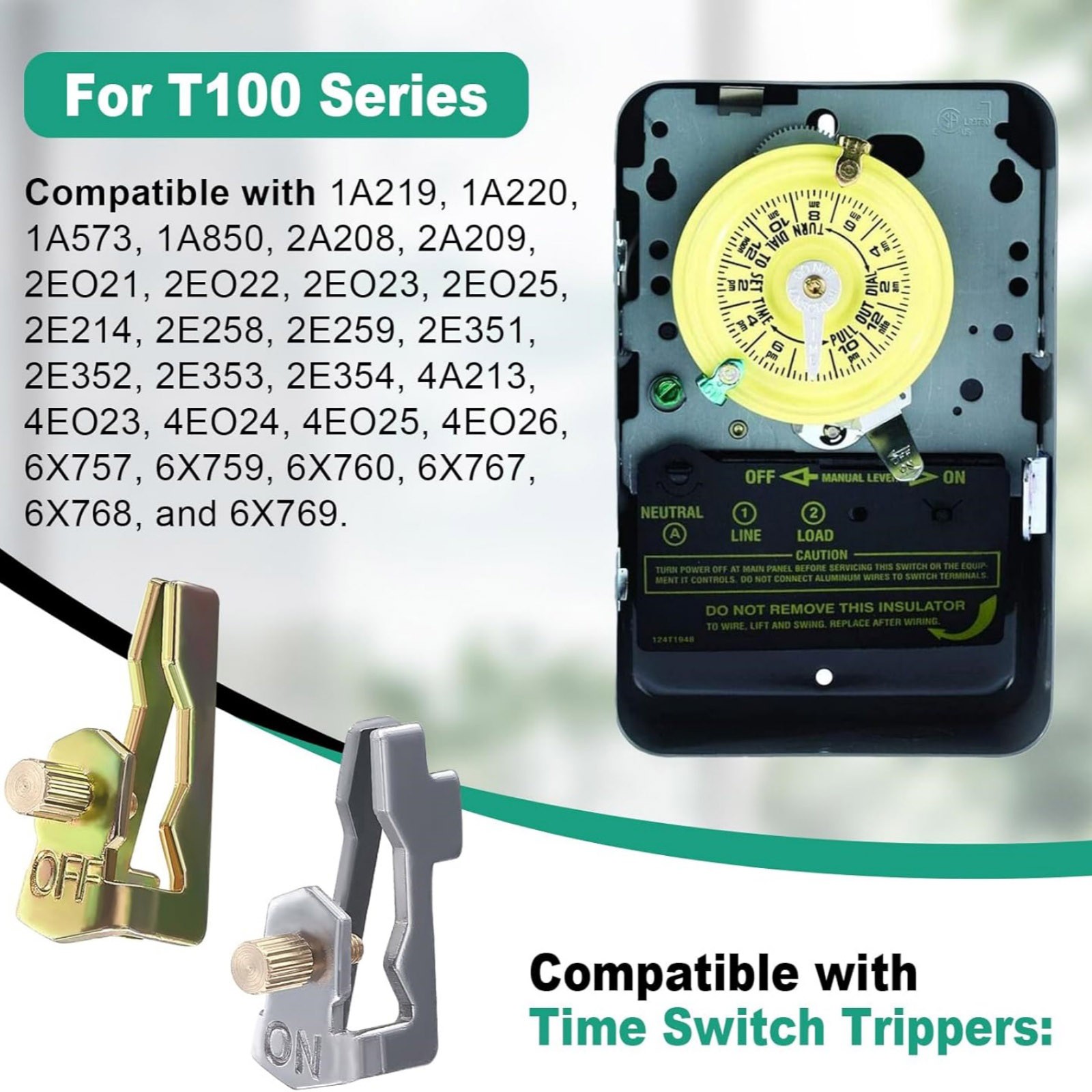 156T1978A ON/OFF Timer Tripper Pack For Intermatic Mechanical Time Switches T101