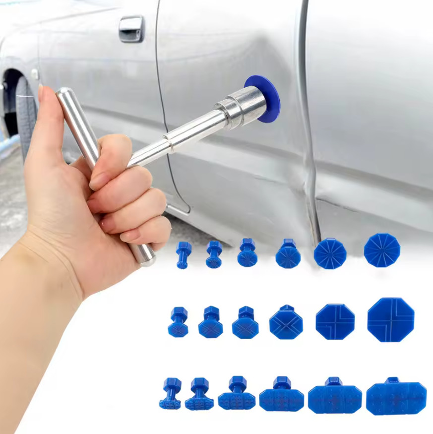 Car Paintless Dent Removal Kits Slide Hammer with 18Pcs Dent Puller Tabs Tools