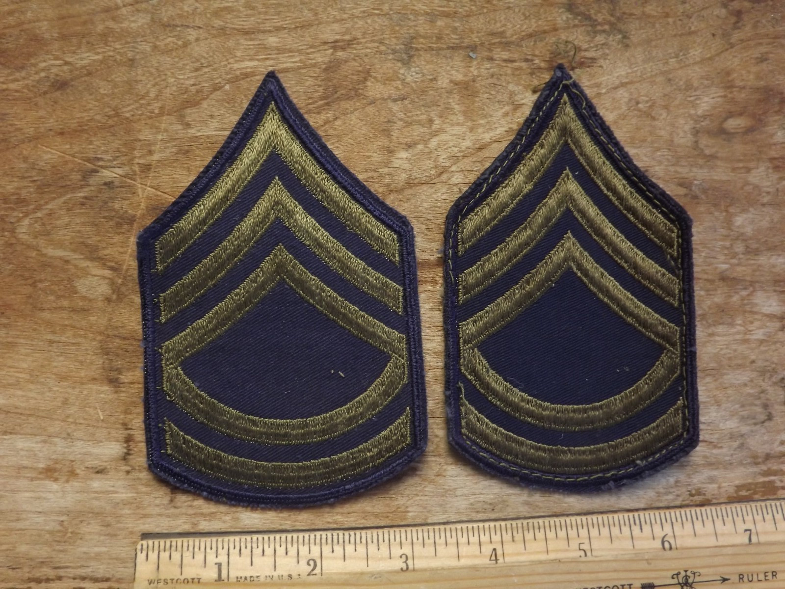 Pair, Army 1951-Pattern Technical Sergeant Chevrons - INV# C1837