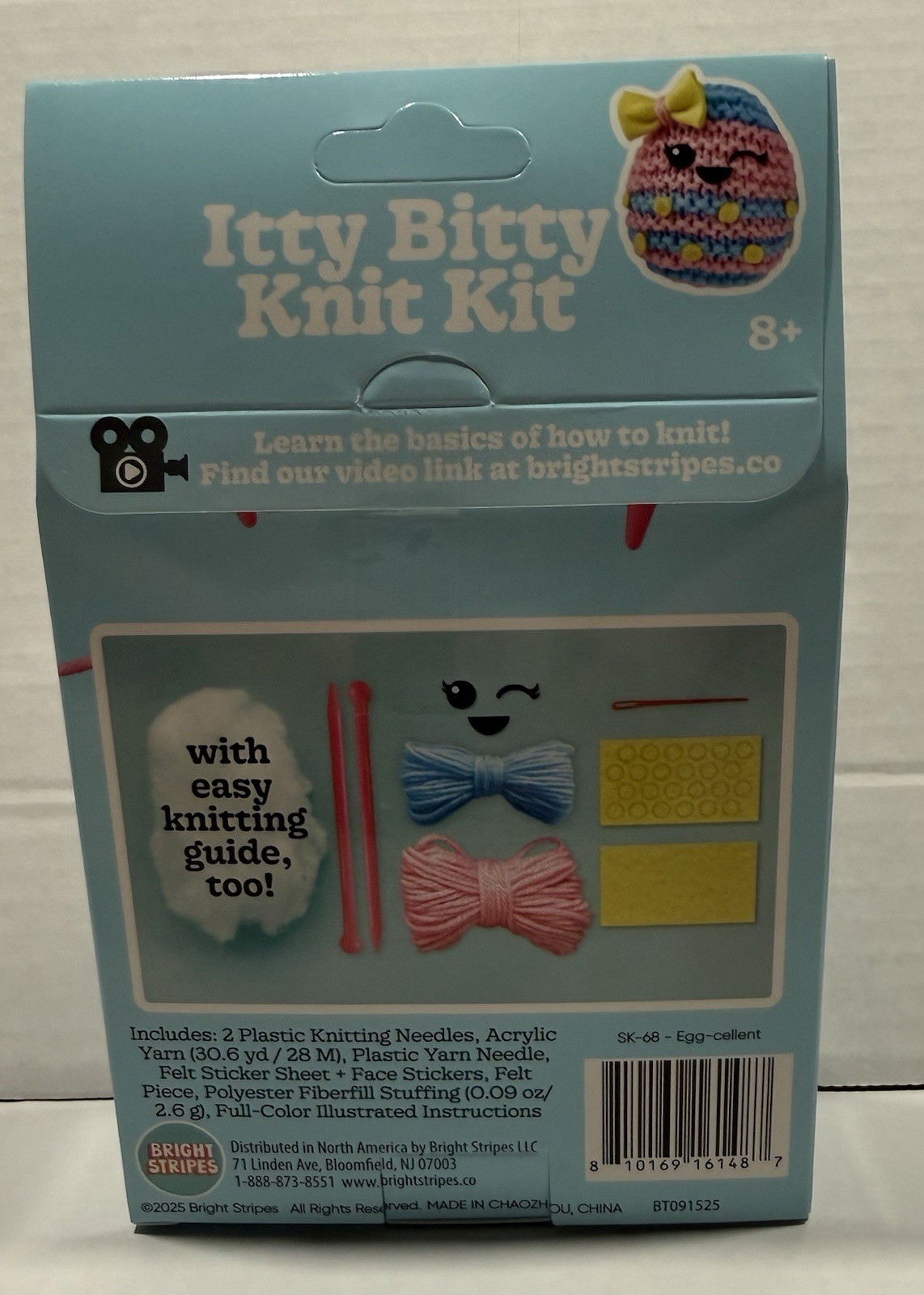 Itty Bitty Knit Kit ~ Easter Egg “Egg-cellent” ~ NEW