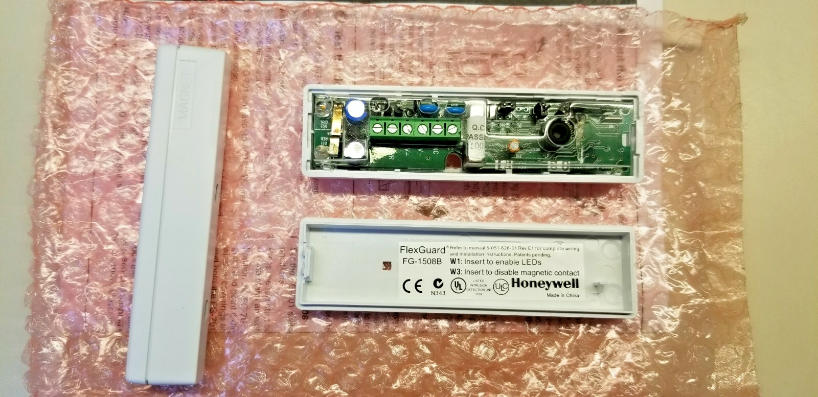 Honeywell FG-1508B Glassbreak Sensor Detector w/ Optional Magnetic Contact NEW!
