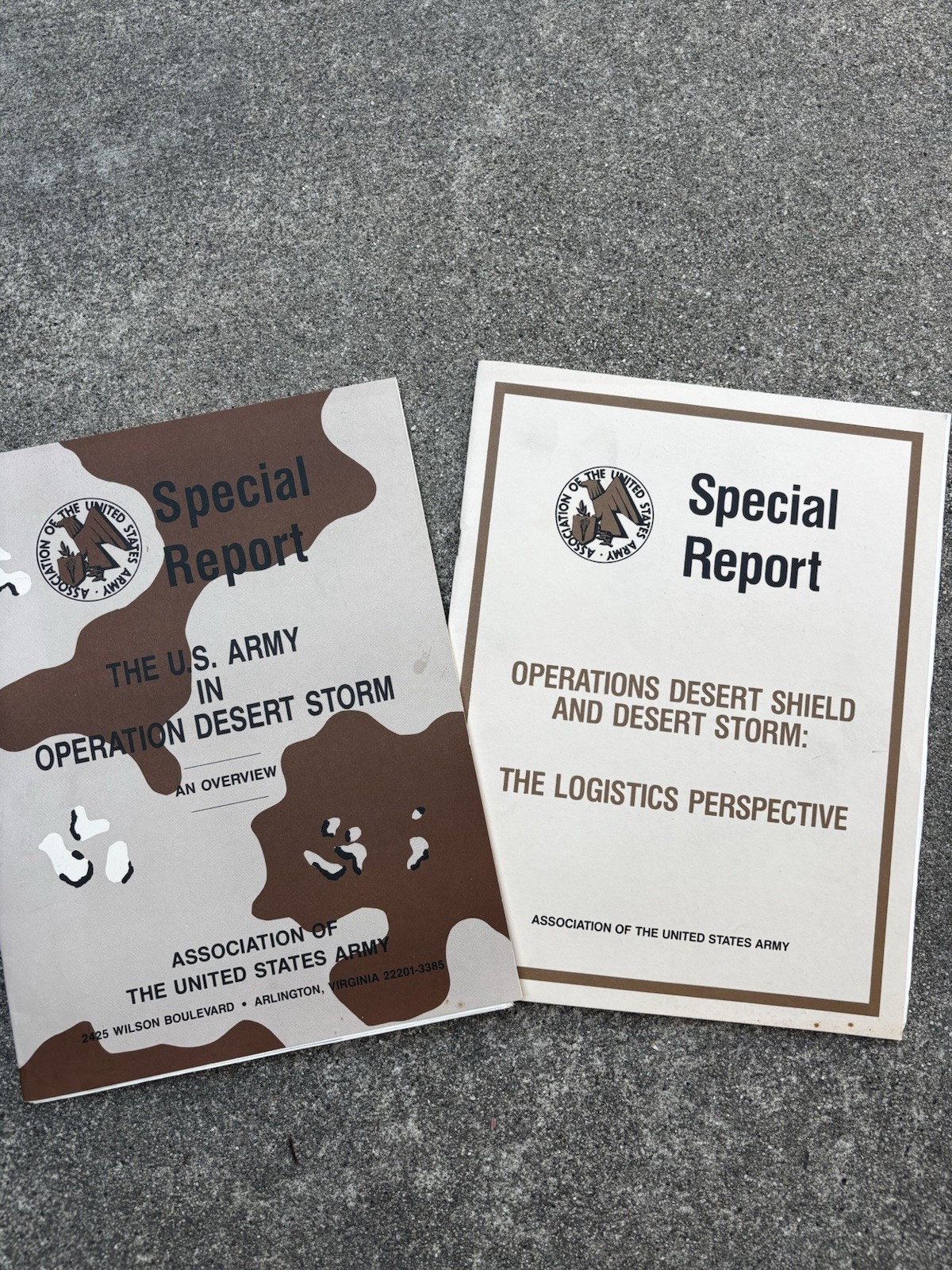 Us Army Operation Desert Storm Special Report Books Lot Of 2