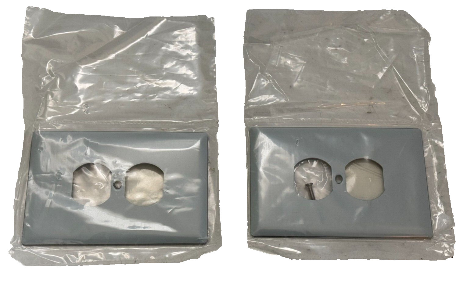 LOT OF 2 SEALED Hubbel SSJ8 Receptacle Stainless Steel Cover Plate