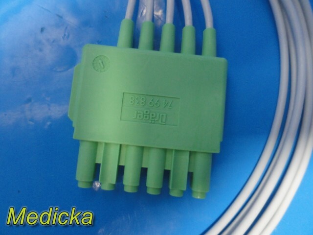 Drager Medical P/N 749983 Trust Tele ECG 5-Lead, Grabber Set ~ 24627