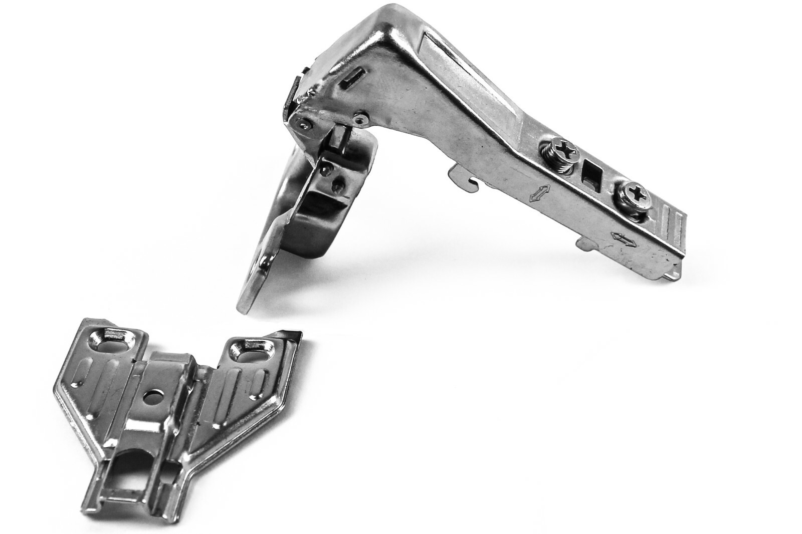 Berta, 90 Degree Soft Close Full Overlay Face Frame Cabinet Hinges with Screws