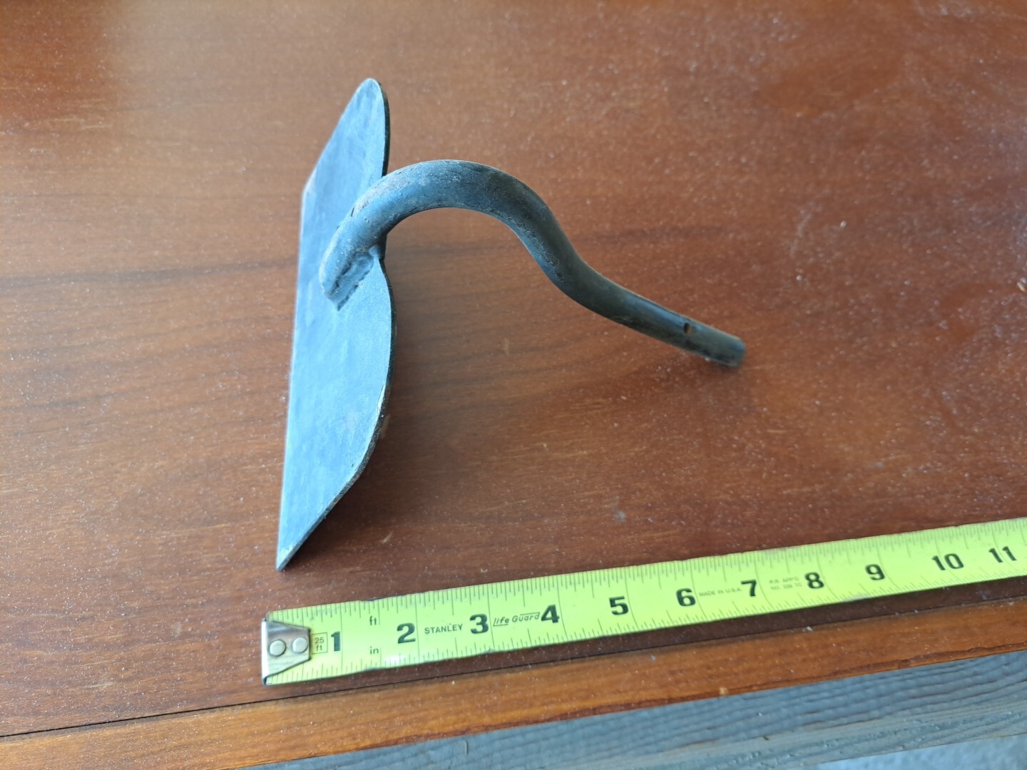 Hoe Blade Tool Rake Clam Cultivator Metal Primitive Wall Hook Metal Heavy Duty